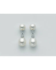 Orecchini Miluna In Oro E Diamanti Con Perle Parure Perle PER1310