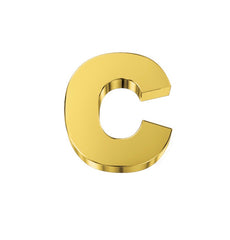 Iniziale C oro giallo