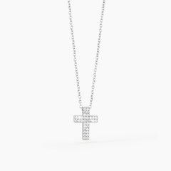 Collana DIVINA croce pavé 553015