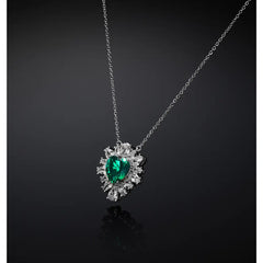 COLLANA PENDENTE CUORE EMERALD