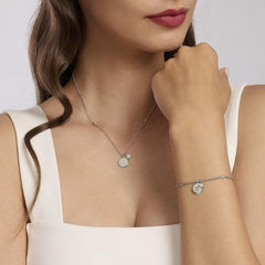 Bracciale ciondolo cerchio argento SOLO TUO 533640