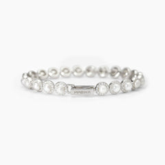 Bracciale tennis in argento con perle e zirconi MILANESIENNE 533826-18