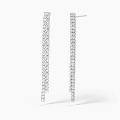 Orecchini in argento con cascata di zirconi SAN LORENZO