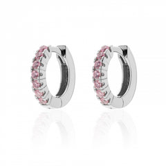 Orecchini in argento con cubic zirconia rosa 520796