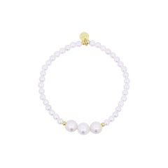 BRACCIALE ELASTICO TRE PERLE - WHITESIDE