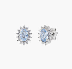 Orecchini Royal Lady Mini con Zircone Acquamarina