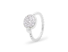 Anello pave oversized RUE DES MILLE in argento