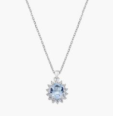 Collana Royal Lady Zircone Acquamarina