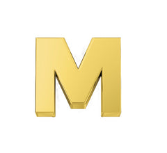 Lettera M Classica in oro giallo DCHFM9341