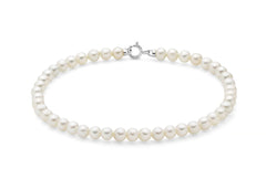+Bracciale di perle Oriente con chiusura in oro bianco
