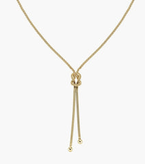 Collana Nodo d'Amore in Argento 925 Placcato Oro 18kt