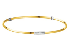 Bracciale rigido argento giallo DFBF9600