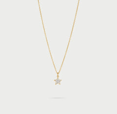 Girocollo catena e stella zirconi