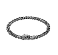 Bracciale a grumetta Zancan in argento con chiusura a testa di pantera.