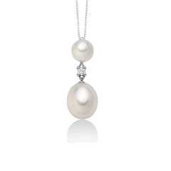 Miluna collana Perle e Diamante