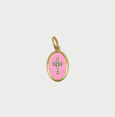 Charm Cross Pink