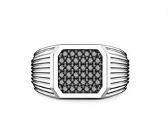 Anello chevalier Zancan in argento.