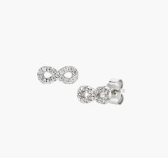 Orecchini Mini Infinito Pavé