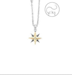 Collana rosa dei venti bicolore 4ucl7794