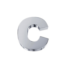 Iniziale C oro bianco DCHFC3320