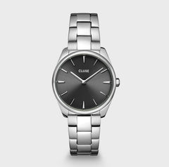 Féroce Petite Watch Steel, Dark Grey, Silver Colour