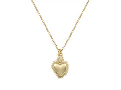 Collana con Mini Pendente Sacro Cuore Dorato