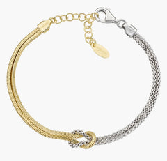 Bracciale Nodo d'Amore Bicolore