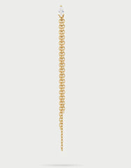 Mono-orecchino multi line drop frange