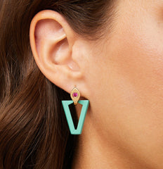 Mono orecchino  UALI MINT x NN