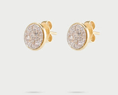 Orecchini lobo cerchio pavè small