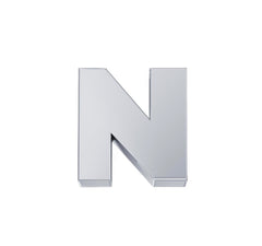 Lettera N Classica in oro bianco. DCHFN3320