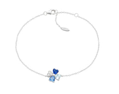 Bracciale Quadricuore Blu Multicolor