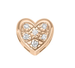 Cuore Bombato in oro rosa e diamanti DCHF7397.003