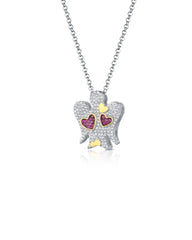 Collana Cuori-Angelo bicolor