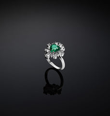 ANELLO CUORE EMERALD J19AWJ21014