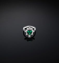 ANELLO CUORE EMERALD J19AWJ21014