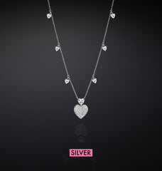 COLLANA CUORI SILVER