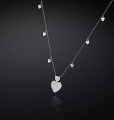 COLLANA CUORI SILVER