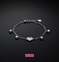 BRACCIALE CUORI SILVER