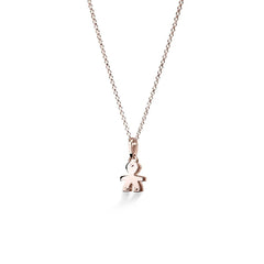 Collana Le Bebè Bimbo in Oro Rosa con Diamanti – i Pavé Mini