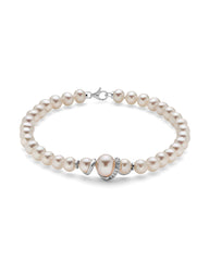 Bracciale con perle e diamanti