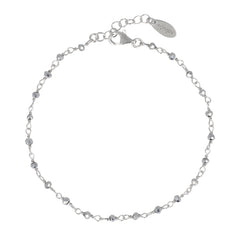 Bracciale in Argento con Cristalli Grigi