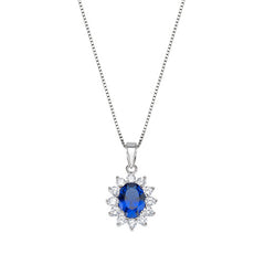 Collana Royal Lady Zircone Blu