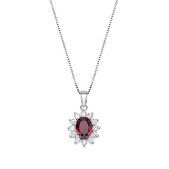 Collana Amen Royal Zircone Rosso