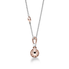 CIONDOLO SUONAMORE IN ARGENTO PLACCATO ORO ROSA CON DIAMANTE