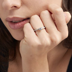 Anello solitario in argento 520380-15