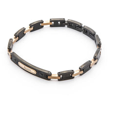 Bracciale Bicolor con targa 4ubr4539