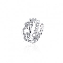 Anello in bronzo argentato 491822