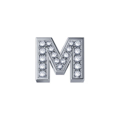 Lettera M Elements Con Diamanti