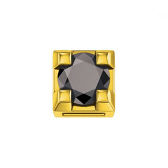 Diamante Nero Con Griffe Oro Giallo (0,02)